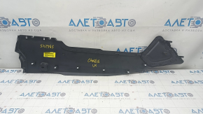 Center console trim side left Dodge Challenger 15-19 rest, black, scratches, crack crepe