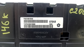 Instrument cluster Chrysler 200 15-16 small display 146k light frame, scratches, broken mount