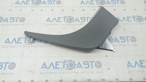 Center console trim side right Hyundai Sonata 11-15 gray, scratches