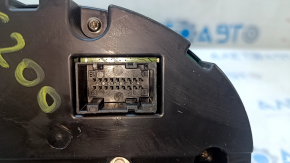 Instrument cluster Chrysler 200 15-16 small display 80k light edging, scratches, broken mount
