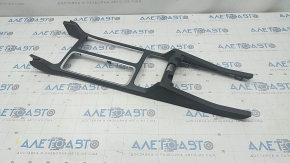 Center console trim without cup holders Ford Escape MK3 17-19 black, break crepe