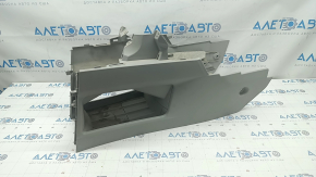 Lower console base Lexus RX350 RX450h 10-15 gray, cracked crepe, scratches