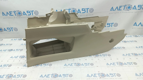 Lower console base Lexus RX350 RX450h 10-15 beige, cracked crepe, scratches