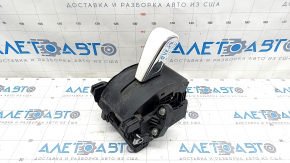 Gear shifter assembly with cover and handle Chevrolet Volt 11-15 white, scratches on the handle, broken handle latches