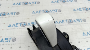 Gear shifter assembly with cover and handle Chevrolet Volt 11-15 white, scratches on the handle, broken handle latches