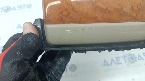 Lexus RX300 RX330 RX350 RX400h 04-09 center console cup holders beige, wood trim, scratches