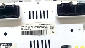 Instrument cluster Jeep Compass 11-16 scratches, broken latches, missing body fragment