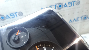 Instrument cluster Jeep Compass 11-16 scratches, broken latches, missing body fragment