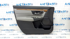 Door trim card front left Honda CRV 17-22 black-gray, molding under the tree, under the memory of seats