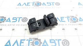 Front left window lift control VW Passat b8 16-19 USA black with chrome, auto, chrome useful