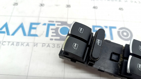 Front left window lift control VW Passat b8 16-19 USA black with chrome, auto, chrome useful