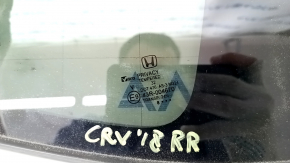 Window blind glass rear right Honda CRV 17-22 tinted