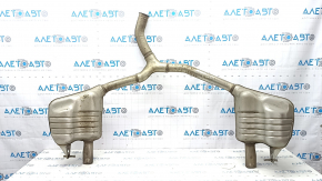 Muffler rear part with barrels Mercedes C-class W205 300 15-18