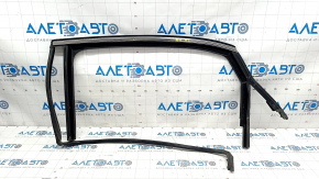 Upper rear left door molding VW Passat b8 16-19 USA chrome with glass seal, scratches