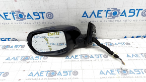 Side mirror left Honda CRV 17-22 9 pins, blue, turn signal, BSM, heated