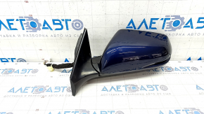 Side mirror left Honda CRV 17-22 9 pins, blue, turn signal, BSM, heated