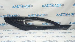Center console trim side left Lincoln MKZ 13-16 leather black