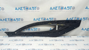 Center console trim side right Lincoln MKZ 13-16 leather black, scratches
