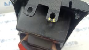 Rear center console trim Nissan Sentra 13-19 black, cracked crepe, scratches