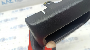 Rear center console trim Nissan Sentra 13-19 black, cracked crepe, scratches