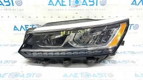 Headlight front left VW Passat b8 16-19 USA complete LED, sand, broken mount