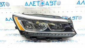 Headlight front right VW Passat b8 16-19 USA complete LED, sand, scratches, chips on glass