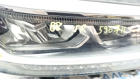 Headlight front right VW Passat b8 16-19 USA complete LED, sand, scratches, chips on glass
