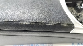 Console central armrest Mercedes C-class W205 15-21 leather black, for cleaning, chrome swollen