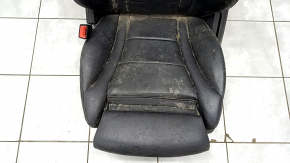 Driver's seat Mercedes C-class W205 15-21 without airbag, electric, heated, memory, black leather, driftwood, non-working, for cleaning