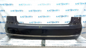 Bare rear bumper VW Passat b8 16-19 USA with moldings, black