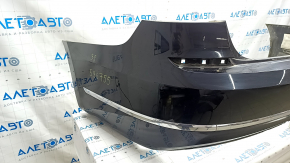 Bare rear bumper VW Passat b8 16-19 USA with moldings, black