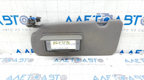 Left visor Honda CRV 17-19 gray, with backlight, without hook, for cleaning