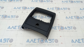 Rear center console trim BMW 3 F30 12-18 black, for deflector and cigarette lighter