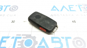 Key VW Passat b8 16-19 USA 4 buttons, folding, no emblem, worn, scratches