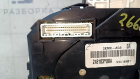 Instrument cluster Nissan Sentra 16-19 rest S 125k, scratches on glass