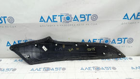 Center console trim side right Acura TLX 15- lower, black cloth