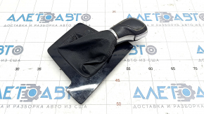 Gear knob with shifter cover VW Passat b8 16-19 16- USA leather black, glossy cover, type 1, scuffs, scratches