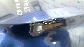 Rear bumper bare left Honda CRV 17-22 blue B-588P, scratches
