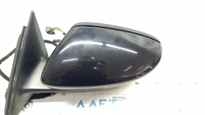 Side mirror left VW Passat b8 16-19 USA 10+2 pins, turn signal, BSM, heated, black, broken lining mount, sand