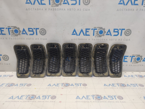 Radiator grill grill Jeep Cherokee KL 14-18 prerest, graphite, set of 7 pcs. Trailhawk, scratches on 6 and 7 grilles