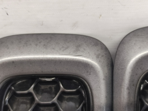 Radiator grill grill Jeep Cherokee KL 14-18 prerest, graphite, set of 7 pcs. Trailhawk, scratches on 6 and 7 grilles