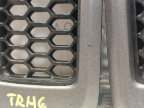 Radiator grill grill Jeep Cherokee KL 14-18 prerest, graphite, set of 7 pcs. Trailhawk, scratches on 6 and 7 grilles
