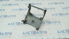 Front center console trim Toyota Prius V 12-17 light gray