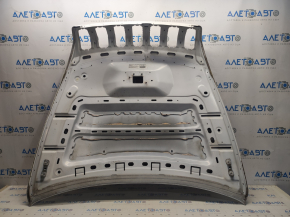 Jeep Cherokee KL 14-18 aluminum hood, white PW7, Trailhawk, worn