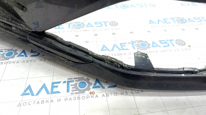 Bare front bumper VW Passat b8 16-19 USA R-Line, black, broken fasteners, scratches