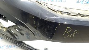 Bare front bumper VW Passat b8 16-19 USA R-Line, black, broken fasteners, scratches