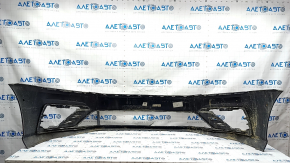 Bare front bumper VW Passat b8 16-19 USA R-Line, black, broken fasteners, scratches