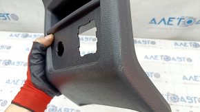 Rear center console trim Ford Edge 15-18 black, under socket and cigarette lighter, scratches, cracked fastener