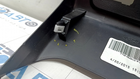 Rear center console trim Ford Edge 15-18 black, under socket and cigarette lighter, scratches, cracked fastener