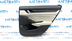 Honda Accord 18-18 rear right door panel, black with gray insert